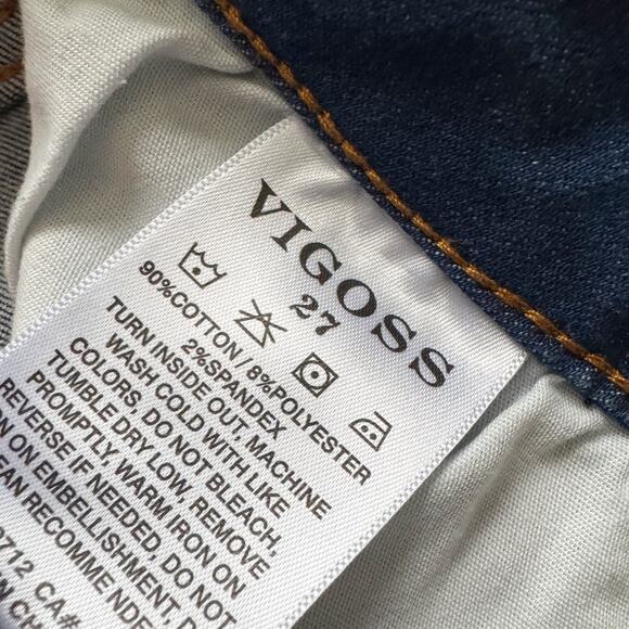 Vigoss Jagger Boot Cut Jeans Women's Sz 27 Blue Retro Cowgirl Western Country - Picture 5 of 14